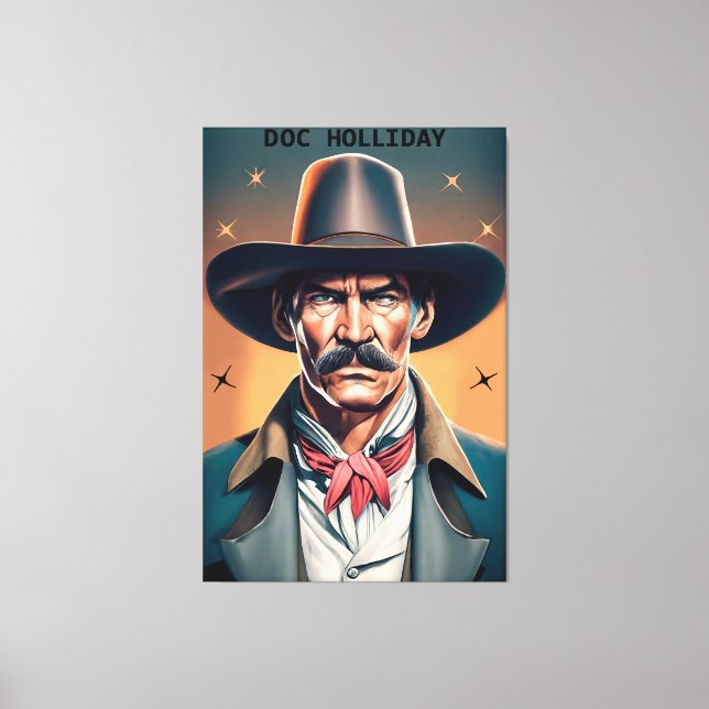 Toile Old West Legend Doc Holliday (Recto)