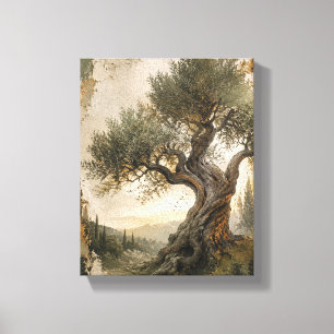 Toile Olive Arbre de Mémoire Verdoyant – Forest Vert Art