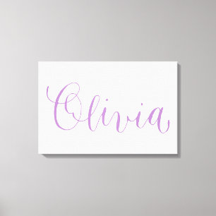Toile Olivia - Moderne Calligraphie Nom Design