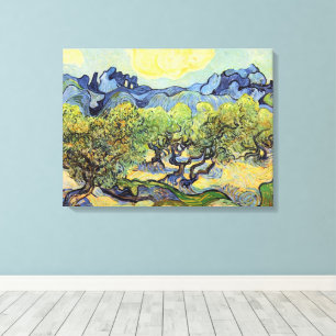 Toile Oliviers aux Alpilles par Vincent van Gogh