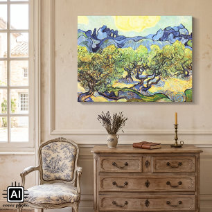 Toile Oliviers avec Alpilles par Vincent van Gogh