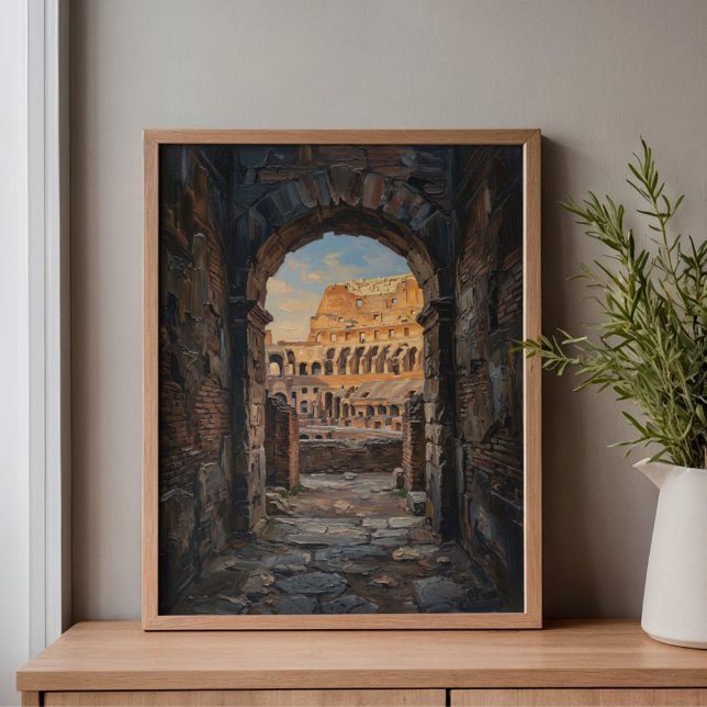 Toile Ombres du Colisée de Rome Architrave Art (Créateur téléchargé)