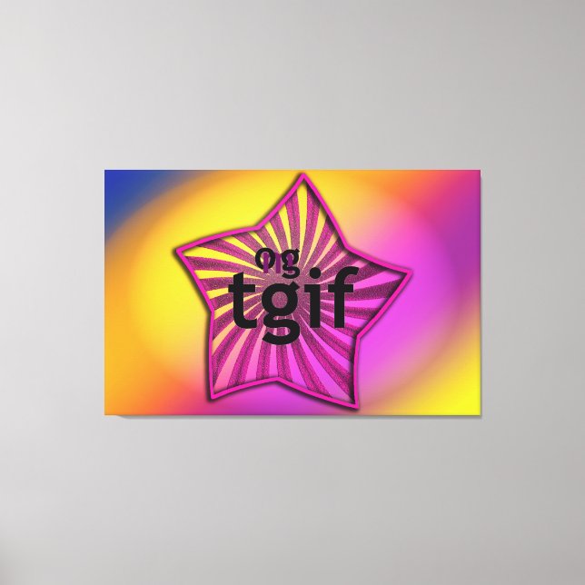 Toile OMG ! tgif (Recto)