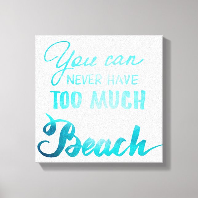 Toile On N'A Jamais Trop De Plage (Recto)