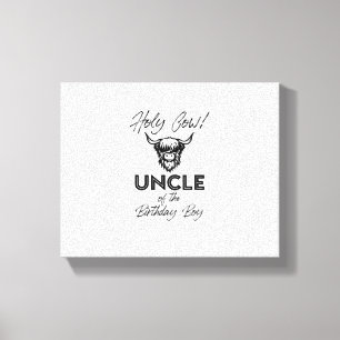 Toile Oncle Vache Holly De L'Anniversaire Boy Highland C