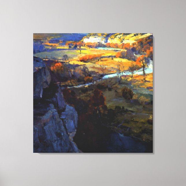 Toile Onderdonk - Falaises sur la Guadalupe (Recto)