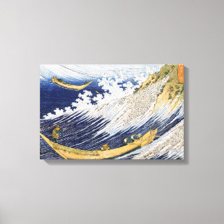 Toile Ondes océaniques, Katsushika Hokusai