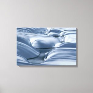 Toile Onduler les bancs de neige et le ruisseau gelé 2