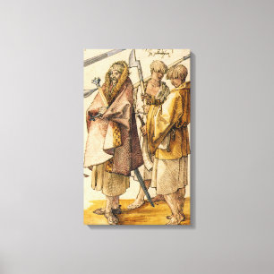 Toile One Gallòglach et Two Kerns - Albrecht Dürer