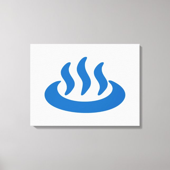 Toile Onsen ♨ Hot Spring 温 泉 Japonais (Recto)