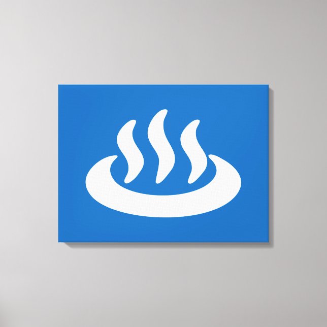 Toile Onsen ♨ Hot Spring 温 泉 Japonais (Recto)