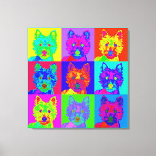 Toile Op Art - West Highland Terrier