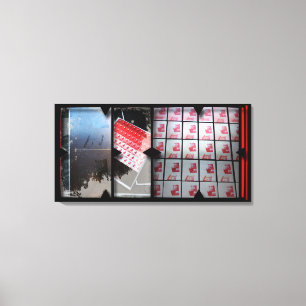 Toile Open Work sur Open Red 15 Canvas Photomontage