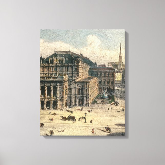 Toile Opéra national de Vienne, vers 1869 (Recto)