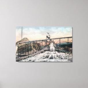 Toile Opération de mine d'or de l'Alaska Boîte à neige