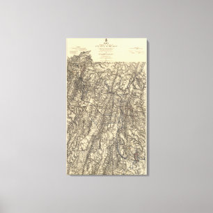 Toile Opérations militaires de la campagne Atlanta