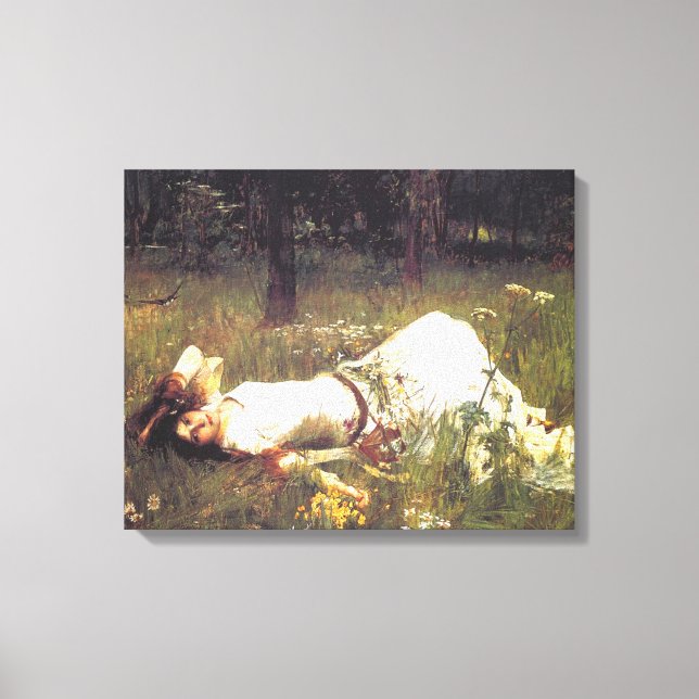 Toile Ophelia 1889 By John William Waterhouse (Recto)