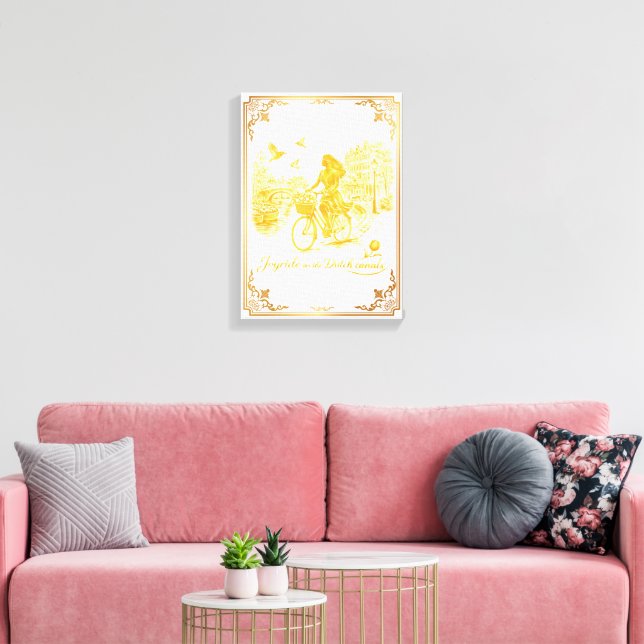 Toile Or Amsterdam Ponts Voûtés Charme (Insitu(Salon))