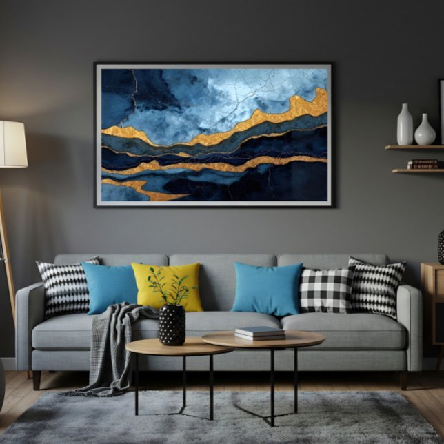 Toile Or bleu (Créateur téléchargé)