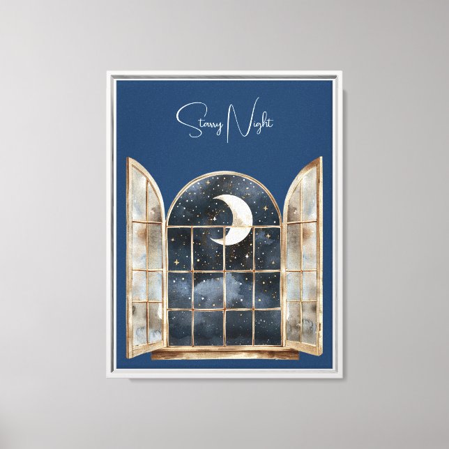 Toile Or Bleu Étoiles Argent (Recto)