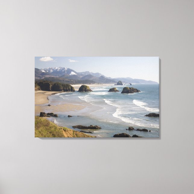 Toile OR, côte de l'Oregon, Ecola State Park, Crescent (Recto)