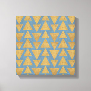 Toile Or extérieur d'étape   de Geo et motif bleu
