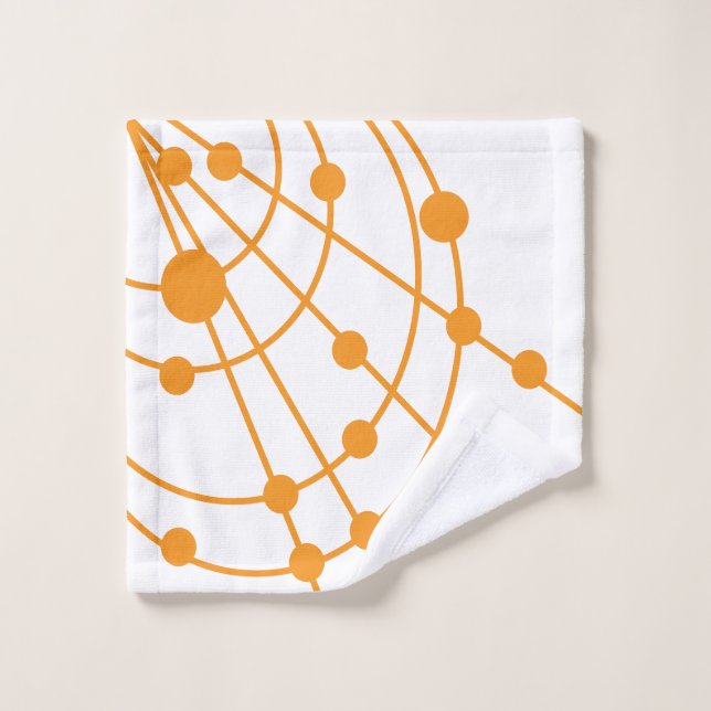 Toile Orange (Gant de toilette)