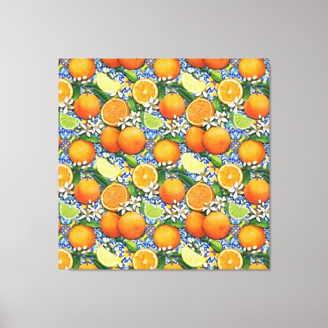 Toile Orange et citrons (Recto)