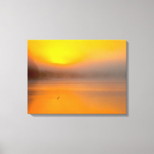 Toile Orange Ombre Sunrise Fall Colour Nature Photo