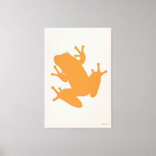 Toile Orange Tree Frog Gallery Wrap Canvas