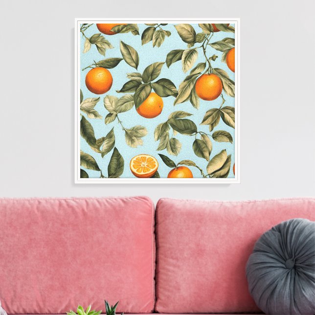 Toile orange vintage (Insitu(Salon))