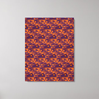 Toile Orange Violet Orange foncé Ribbon Orb Splash