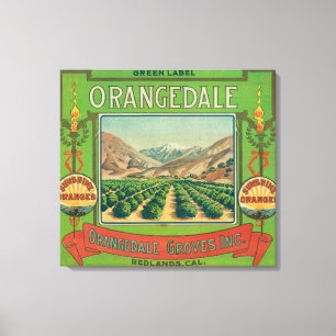 Toile Orangedale LabelRedlands orange, CA