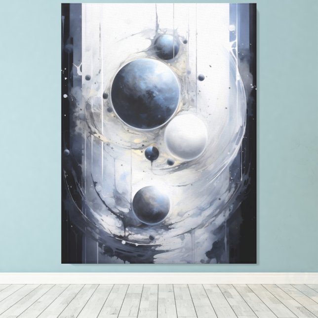 Toile Orbite surréelle (Insitu (Plancher de Bois))