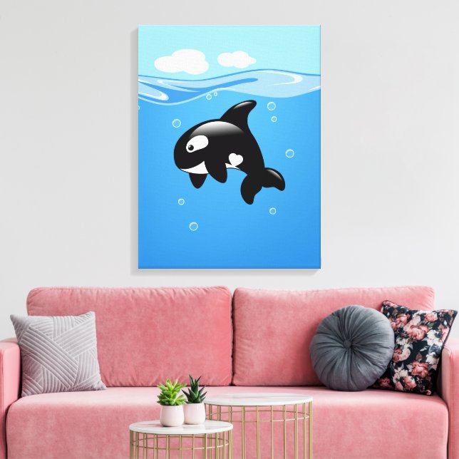 Toile Orca Whale en Océan (Insitu(Salon))