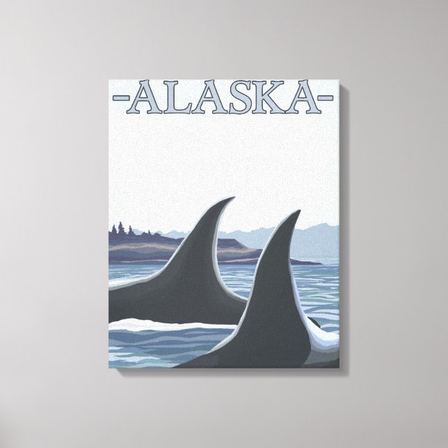 Toile Orca Whales #1 - Skagway, Alaska (Recto)