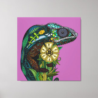 Toile orchidée caméléon