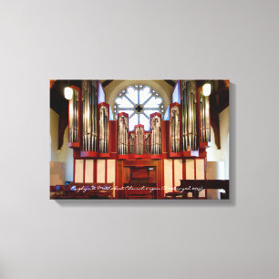 Toile orgue à tuyaux de l'église méthodiste de Rugby Str