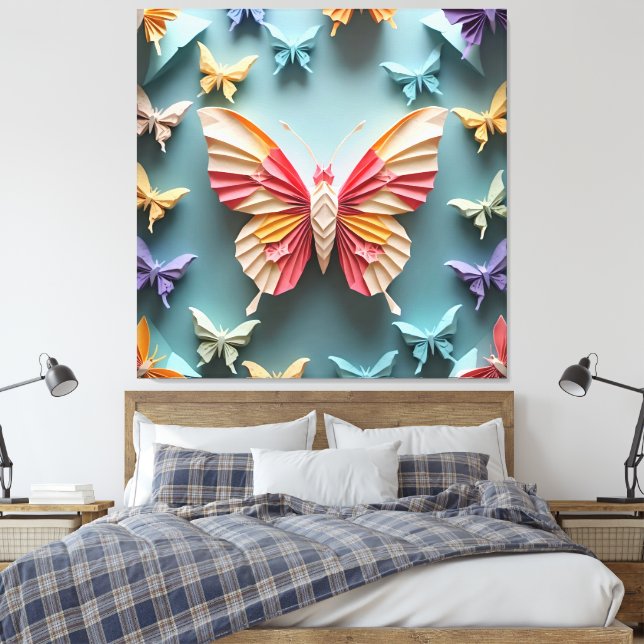 Toile Origami papillon (Insitu(Chambre))
