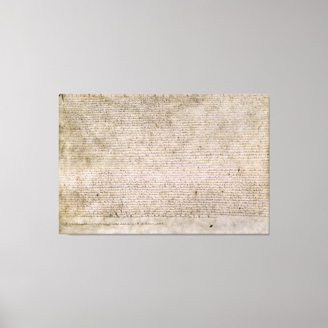 Toile ORIGINAL 1215 Magna Carta British Library (Recto)