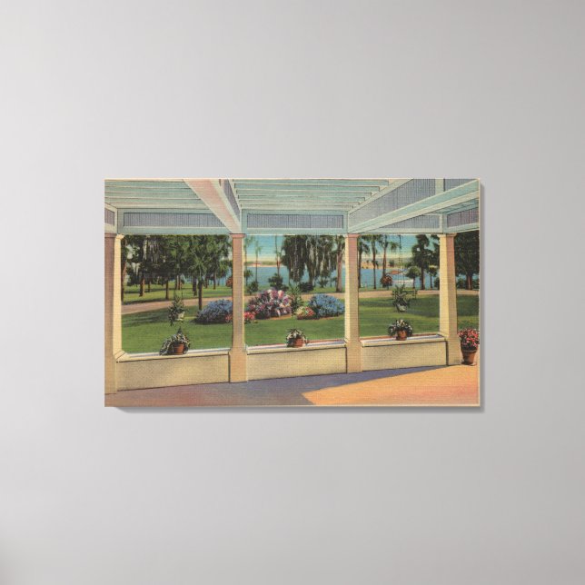 Toile Orlando, Floride - Vue extérieure de la Floride (Recto)