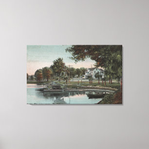 Toile Orlando, la Floride - vue d'une crique au lac
