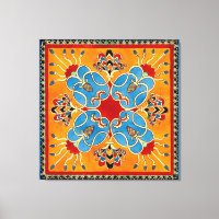 Ornement assyrien Imprimer Canvas