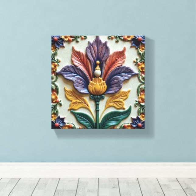 Toile Ornement de printemps (Insitu (Plancher de Bois))