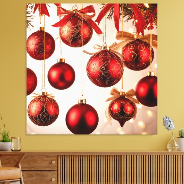 Toile Ornements de Noël élégants (Insitu(Salon))