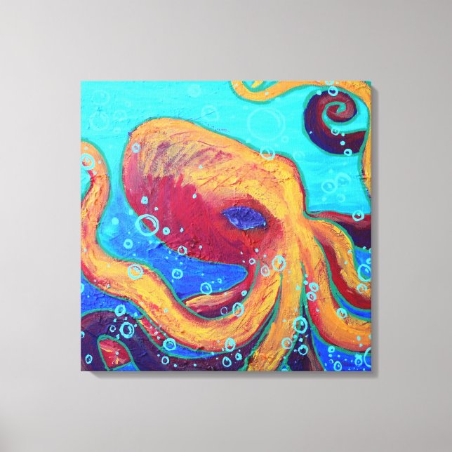 Toile Ornery Octopus Wall Art (Recto)