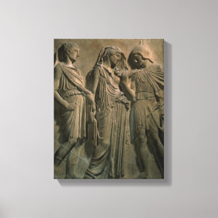 Toile Orphée, Eurydice et Hermes (marbre)