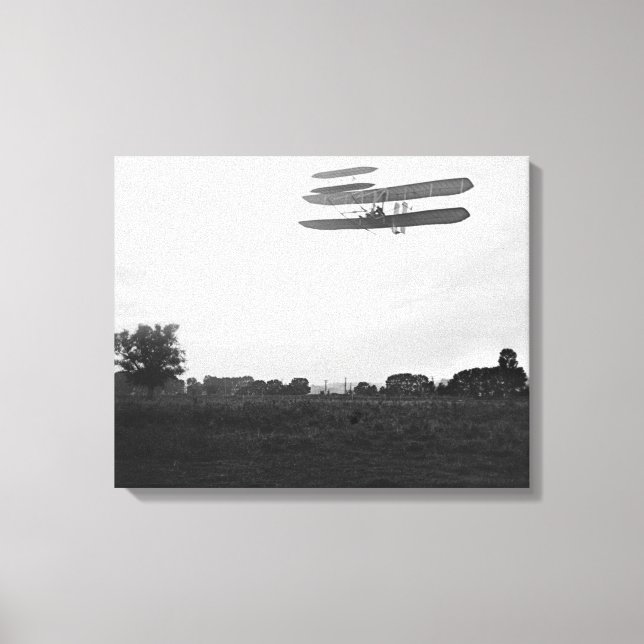 Toile Orville Wright au vol 41 à 60 pieds de hauteur (Recto)