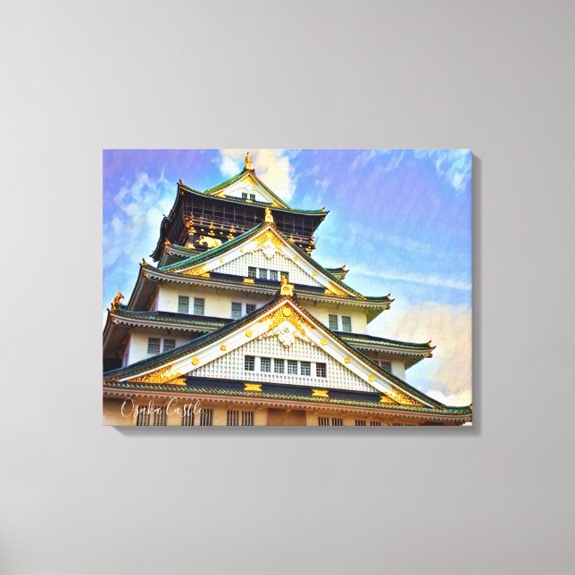 Toile Osaka Castle (Blue sky ver.) (Recto)