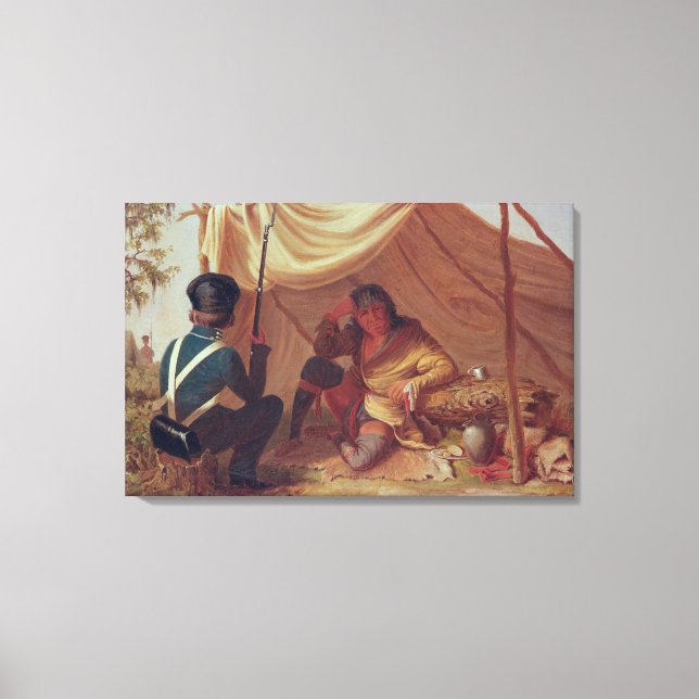 Toile Osceola en captivité, vers 1837 (Recto)